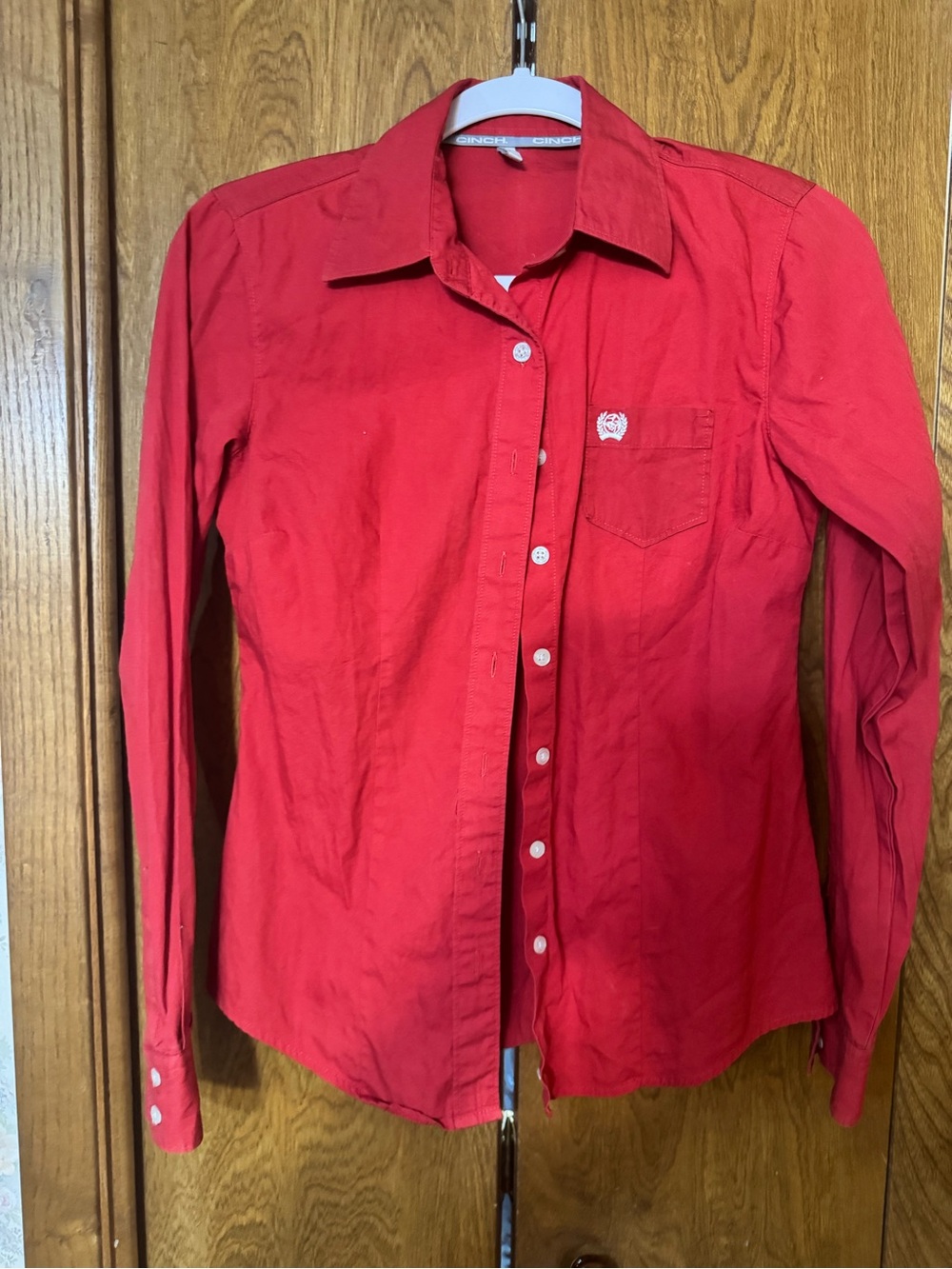 Cinch Women's Red Button-Down Shirt